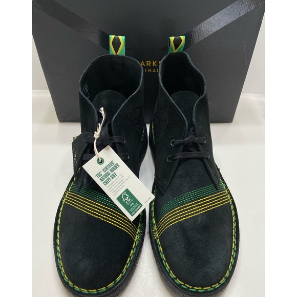 Clarks Shoes New Clarks Originals Desert Jamaica Mens Lace Up Boots Limited Edition Black 8